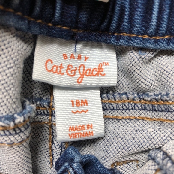 Cat & Jack Carrot Suspender Pants - Picture 3 of 4
